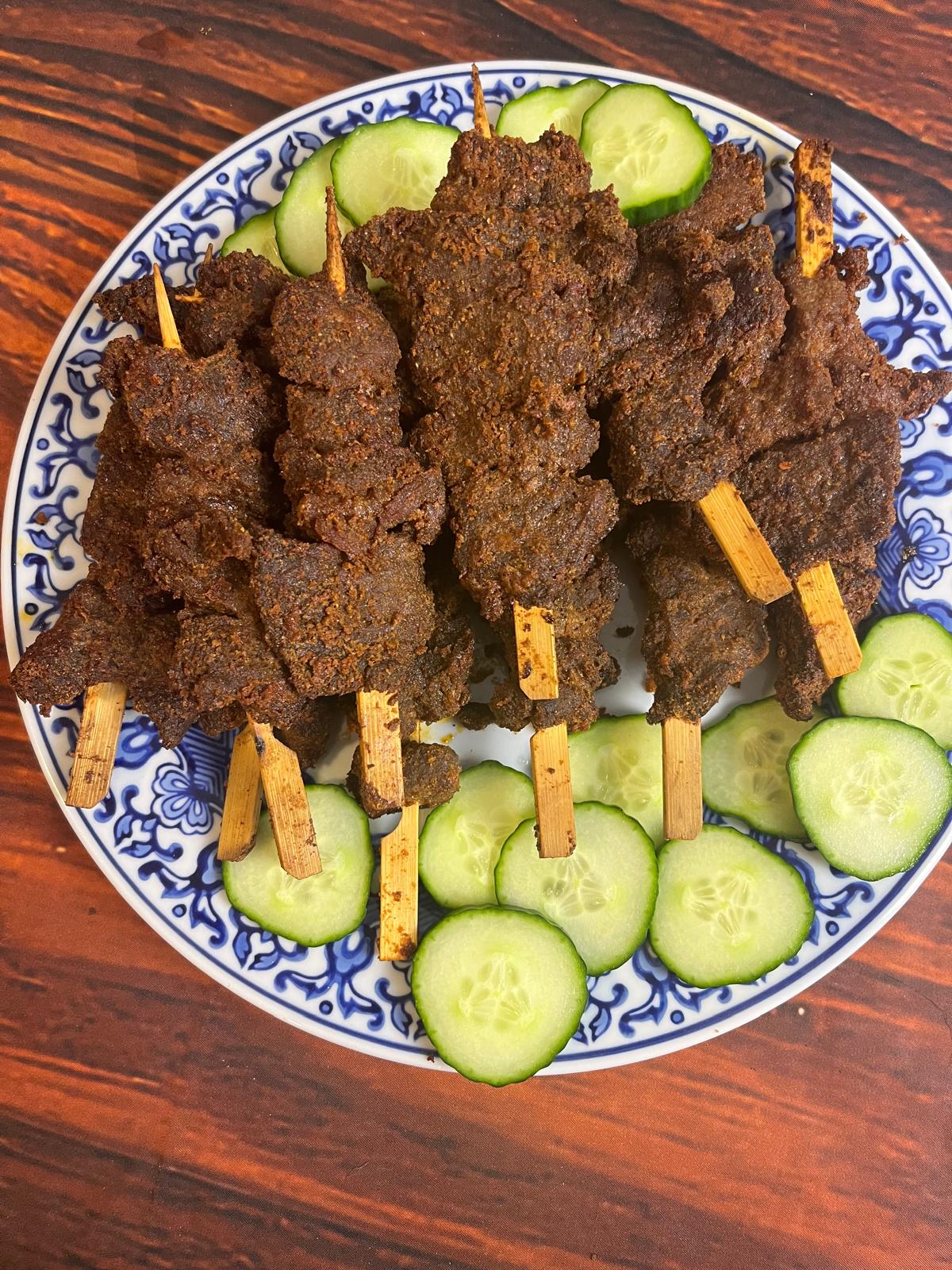 Beef Suya Skewers